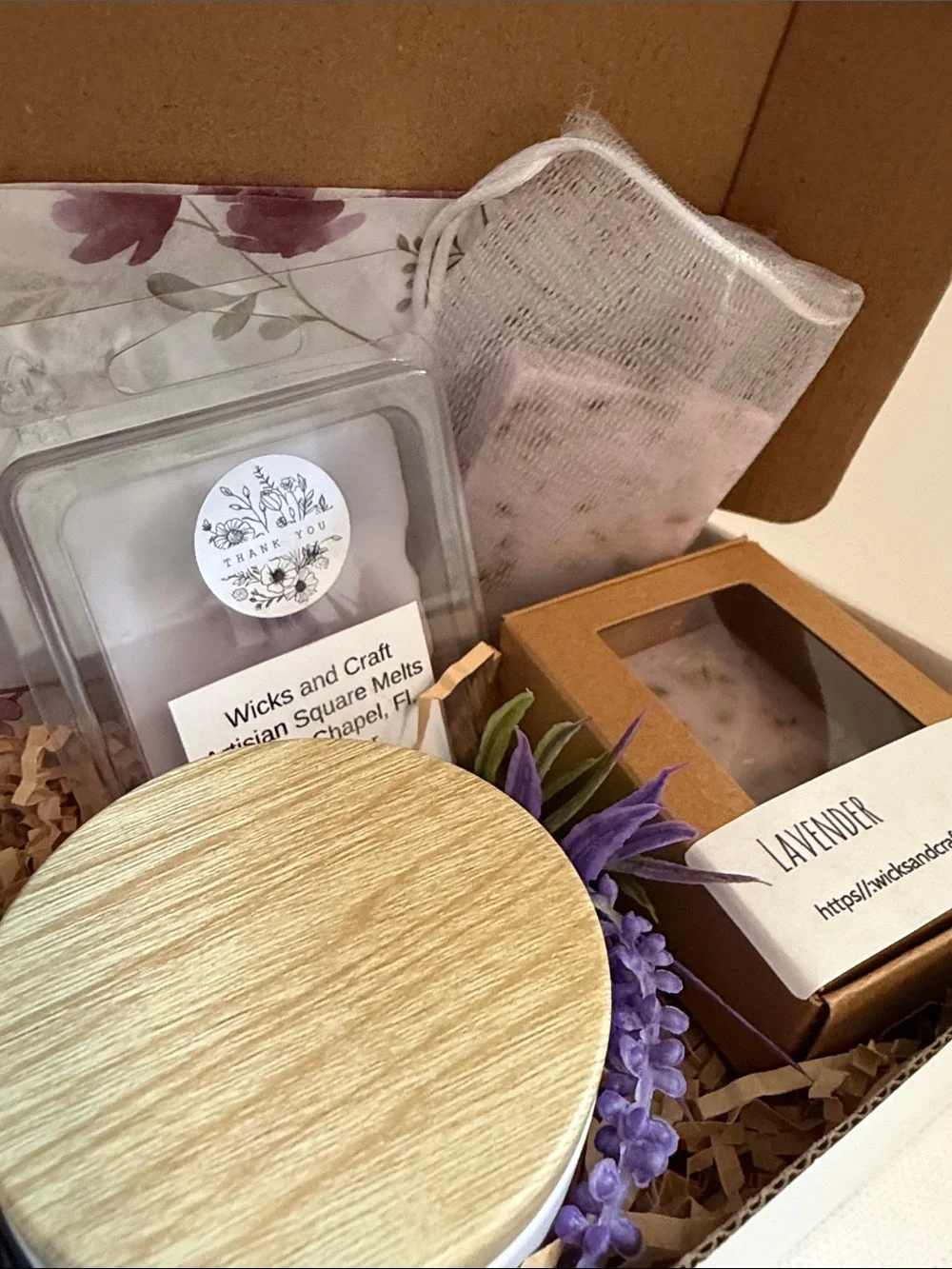 Lavender Bath & Body Gift Set - Purple